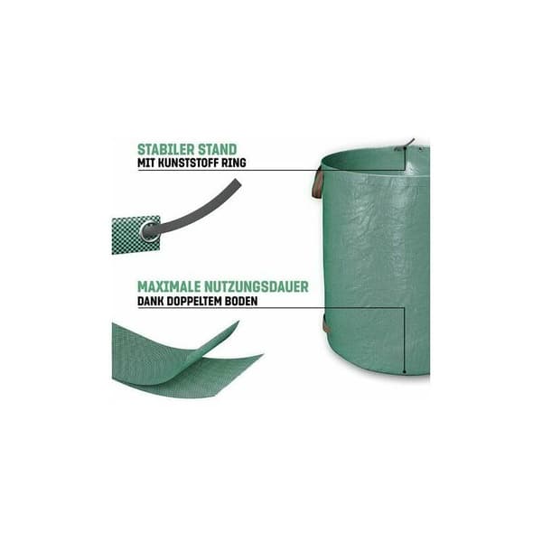 3x 60L reptåliga trädgårdssäckar