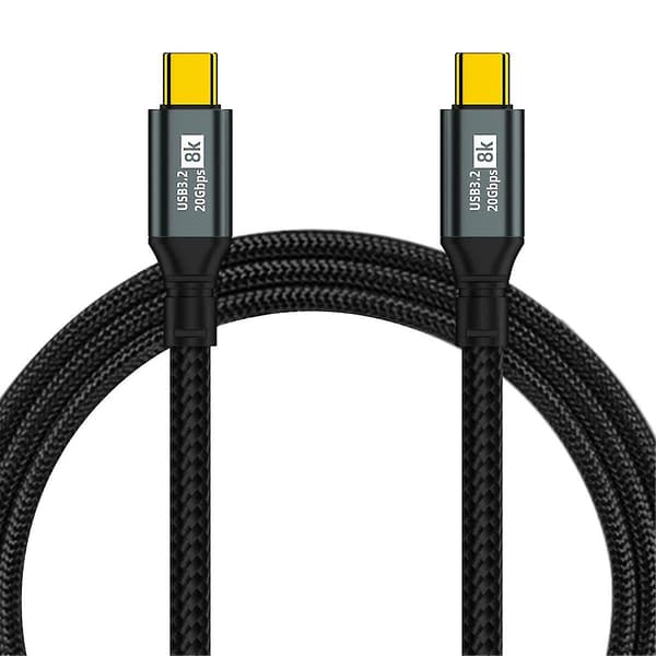 För Iphone15 Pro Usb3.2 20gbps Full Function 100w Snabbladdning Bekväm Bärbar 8k Gjutkabel,