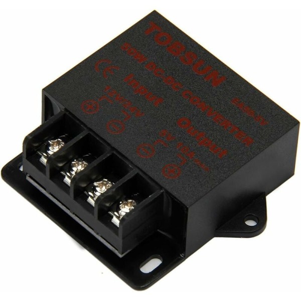 Konverterare Strömtransformator DC DC Spänningssteg-Ner 12V24V till 5V 10A 50W DC Buck-omvandlare Justerbar för LED-skärmar, Bil, El etc.