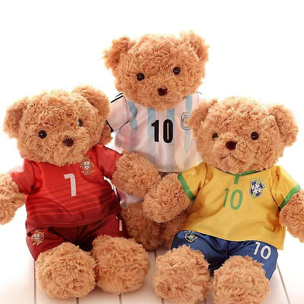 2022 Qatar World Cup plysch fotbollsspelare leksaker plyschdocka leksaker World Cup barn souvenirerPortugal
