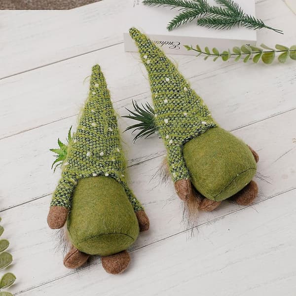 Succulenta gnomar vårgröna växtgnomar skandinaviska svenska tomtar dvärg (damer)