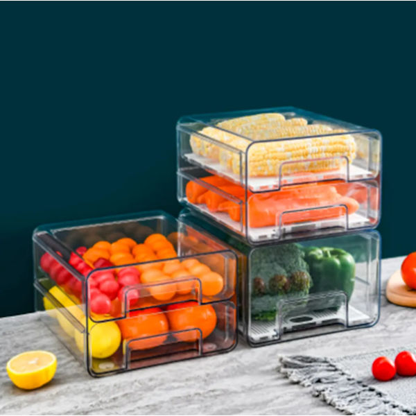 Frigoförvaringslåda 34*12,8*11cm Kylskåpslåda Organizer Hängande Transparent Låda Förvaring