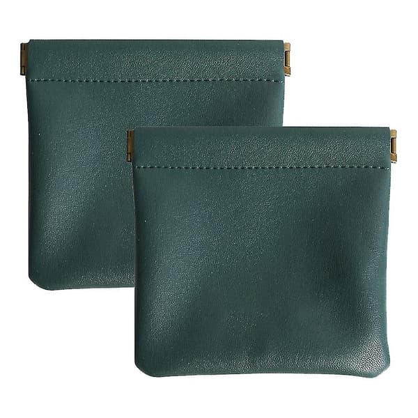 2-pack läderringpåse läder smyckespåse jul, bröllopsfest presentpåse-26（Stil 5）