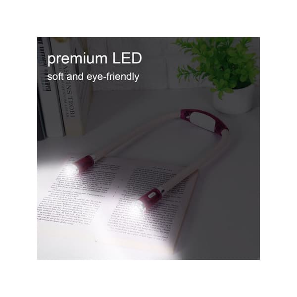 LED halslæsningslampe fleksibel halslys foldbart lys