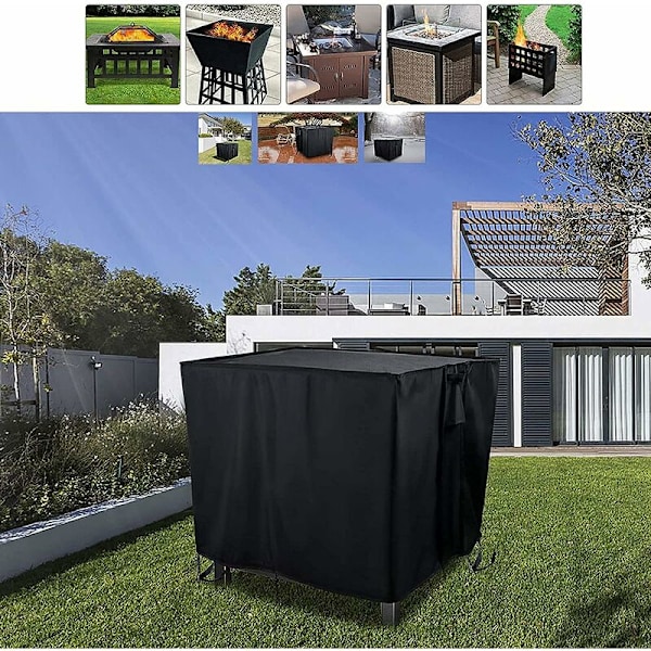 Möbelöverdrag, Triomphe Eldstadsskydd Fyrkantigt Eldstadsskydd Vattentätt Grillöverdrag Eldstadsskydd (76x76x63cm)