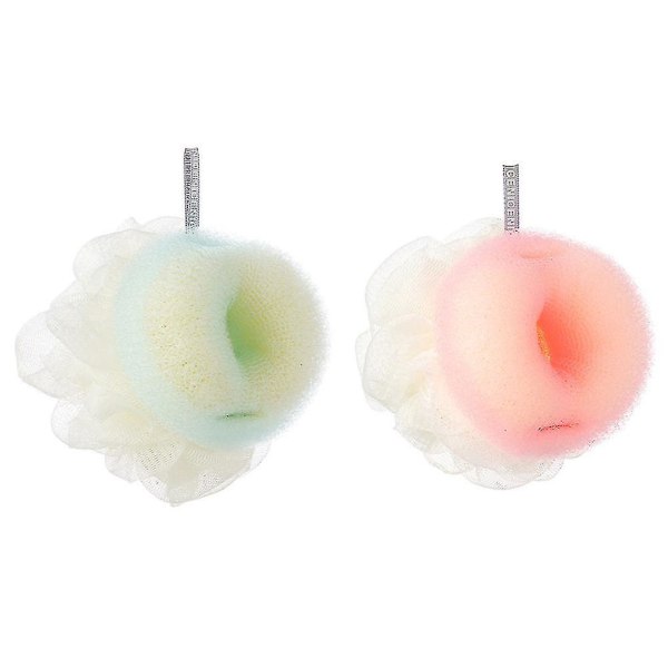 Mjuk badsvamp duschsvamp loofahbollar nät bad duschsvamp för kvinnor män bad-1（Normal）