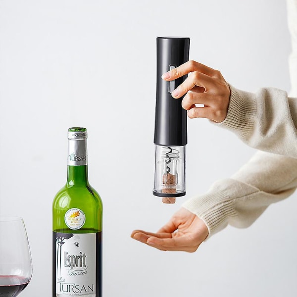 Elektrisk vinflasköppnare batteridriven vinflasköppnare set med foliekutter automatisk korkskruv set för kök bar restaurang