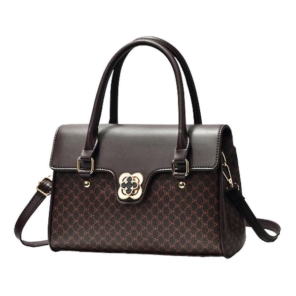Crossbody-väska för kvinnor, handväskor, axelväskor, kaffe