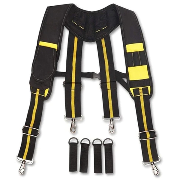 Justerbar hängselbälte Verktygshållare Verktygsbälte Suspender Men Professionella verktyg för snickare, elektriker, rörmokare