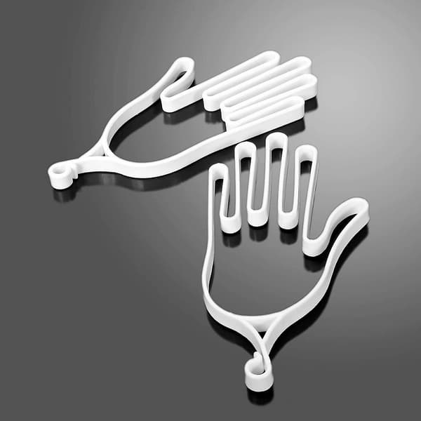Golfhandske Torkställ Golfhandske Formningsverktyg Tillbehör Vit - 2-pack