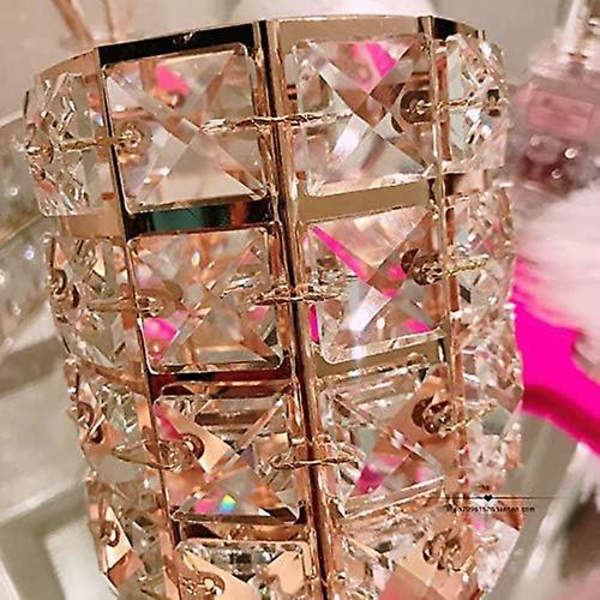 Håndlavet Krystal Makeupbørsteholder Øjenbrynblyant Pen Cup Samling Kosmetik Opbevaring Organizer