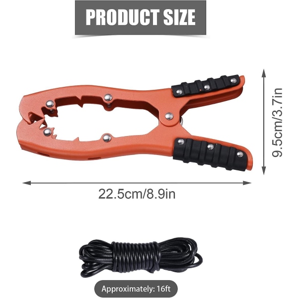 Kajak Grip Anchor Kajakfiske Tillbehör Grip Brush Clip Anchor med Gummigrepp Mörkgrå