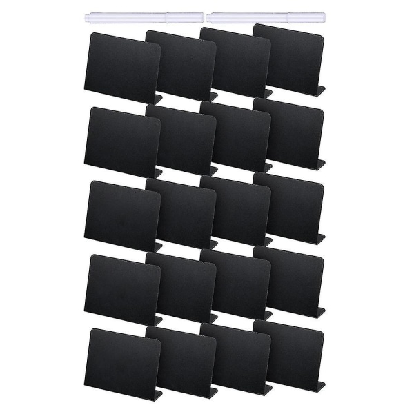 20st 4 X 3 tum Mini svarta tavla Bord Tältskylt Svarta tavla Buffet Taggar Matetikett För Festbord