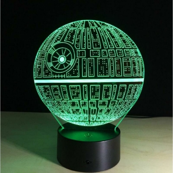 Star Wars 3D-Lampor, 5 stycken Star Wars 3D-Nattlampor, 16 färger som byter med fjärrkontroll eller touch