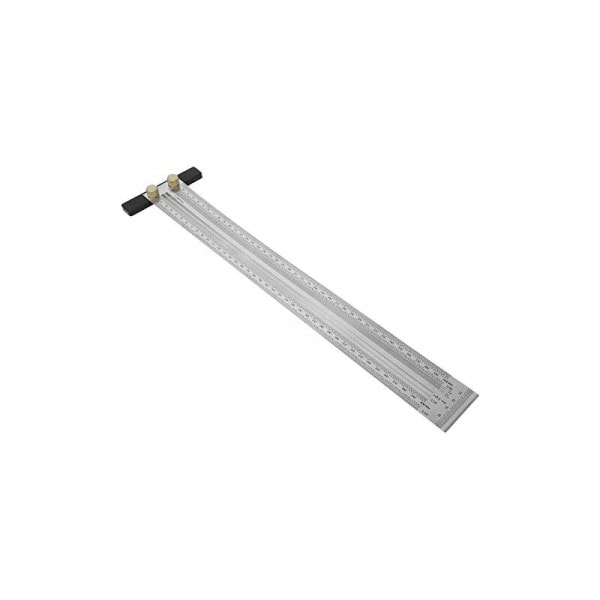 Ultra-præcis markeringslineal, rustfrit stålmåler, vinkelret tømrer T-lineal, automatisk blyant tømrerens måler (400mm T-lineal)