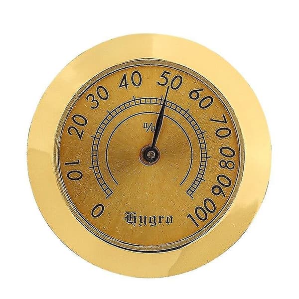 Cigar box metall hygrometer 38mm cigarillo hygrometer batteri tillbehör