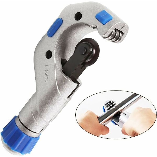 Röravskärare 1/4-2\", Kullager Röravskärare, Heavy Duty Rostfritt Stål Koppar PVC Skärare, Metall Röravskärare för Rörsågverktyg (5mm-50mm)