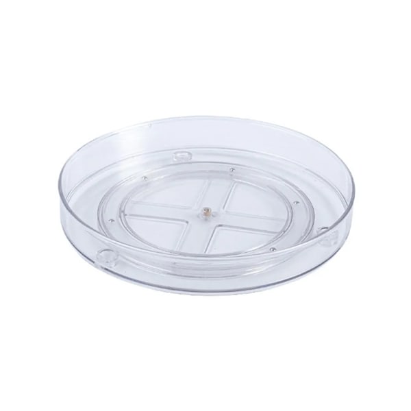 Lazy Susan Snurrbord, Snurrbord Kök Kylskåpsarrangör, 23,5x3,6cm 360 Roterande Kryddställ för Garderob, Badrum, Under Diskho, Klar