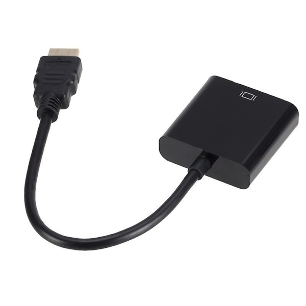 Hdmi till Vga-adapter, Hdmi till Vga-adapter (hane till hona) för datorskrivbord, bärbar dator, bildskärm, projektor, HDTV