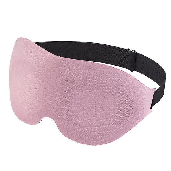 Sömnmask för kvinnor män, ögonmask sovande av 3d-ljusblockerande ögonbindel (rosa 2 st)