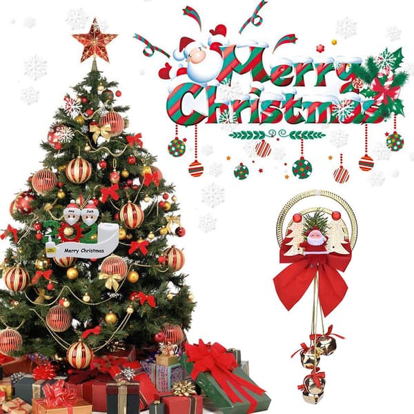 2 st julklocka julgranshänge julklapp hängande prydnad