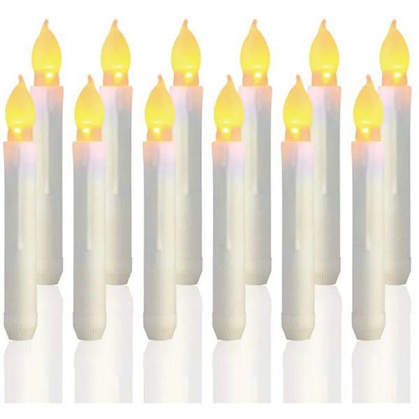 12 Flammeløse LED-lys Batteridrevne Harry Potter Flydende Lys til Fest Klasseværelse Bryllup Jul Dekoration
