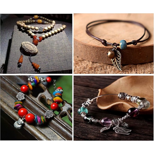 Mer än 300 tibetanska Spacer Beads Smycken hantverk gjorda av legerat stål Antika silversmycken Lämpliga för DIY smycketillbehör
