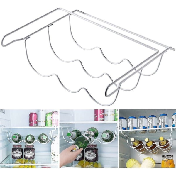 Køleskabsstativ køkkenpakning til praktisk opbevaring af vinstativ køleskabsflaskestativ