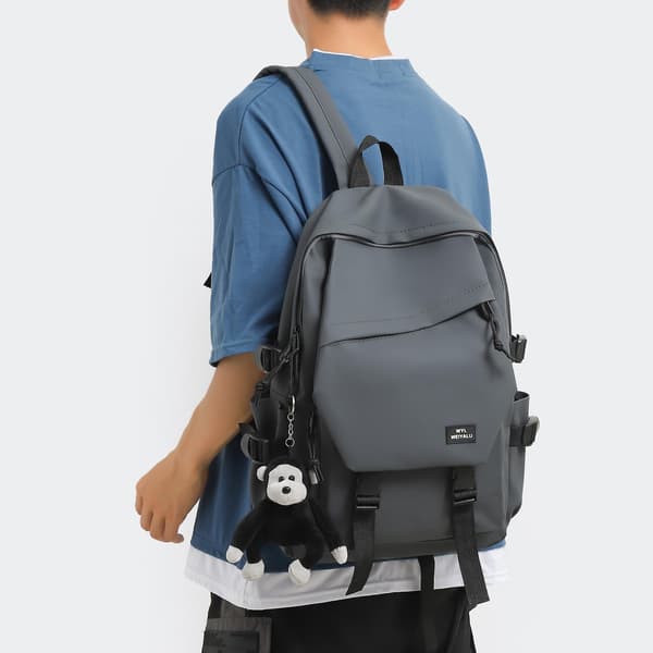 Ryggsäck för studenter, stor kapacitet, modetrend, röd