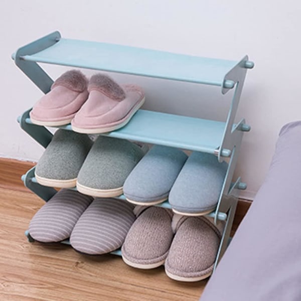 Skoställ Montering Z-typ Non-woven Hem Sovsal Sovrum Sätt Skoställ