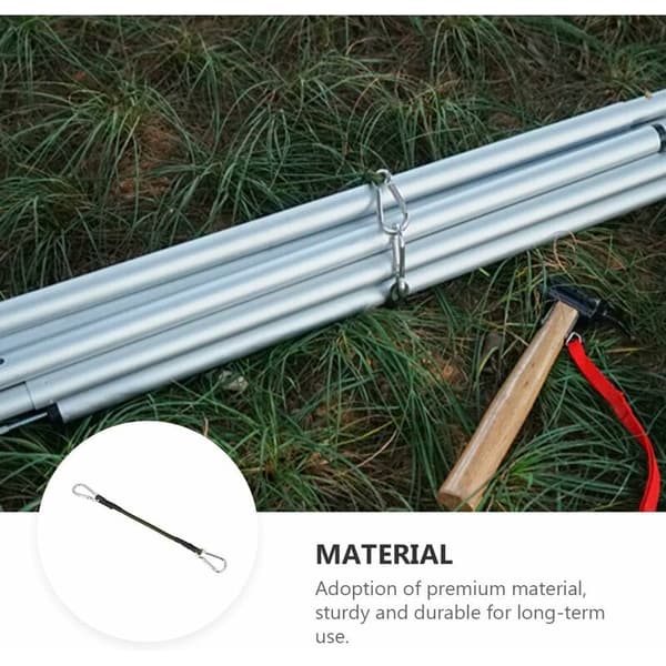 Elastisk forlængerledning med hæklet, lang vasketøjssnor, bagage, reb, elastisk 2 stk (elastisk klatrebøjle 90 cm)