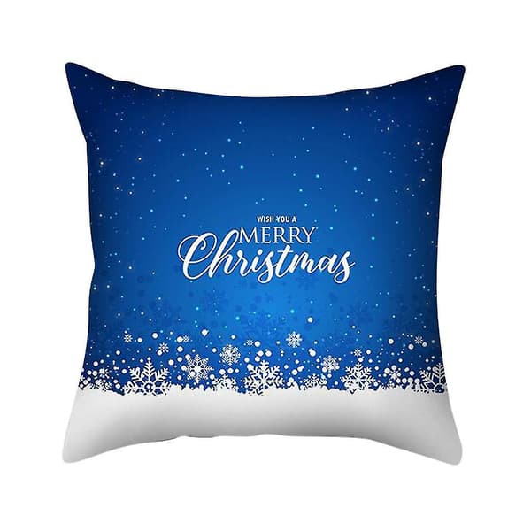 Julkuddeöverdrag med glitter, polyester, soffkudde, hemdekoration, 1 st