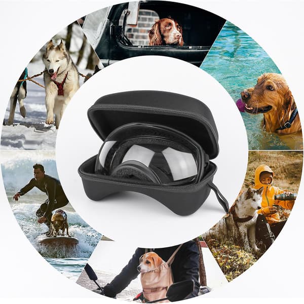 Pet Goggles Stort stel solbriller er sne- og UV-resistente, velegnet til mellemstore og store hunde
