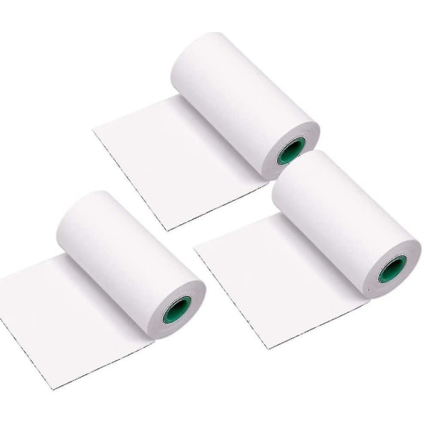 Papperrullar 10 år hållbara termiska papperrullar 56*30mm Bpa-fri svart teckensnitt för Peripage A6/a8/p6 Paperang P1/p2 termisk skrivare