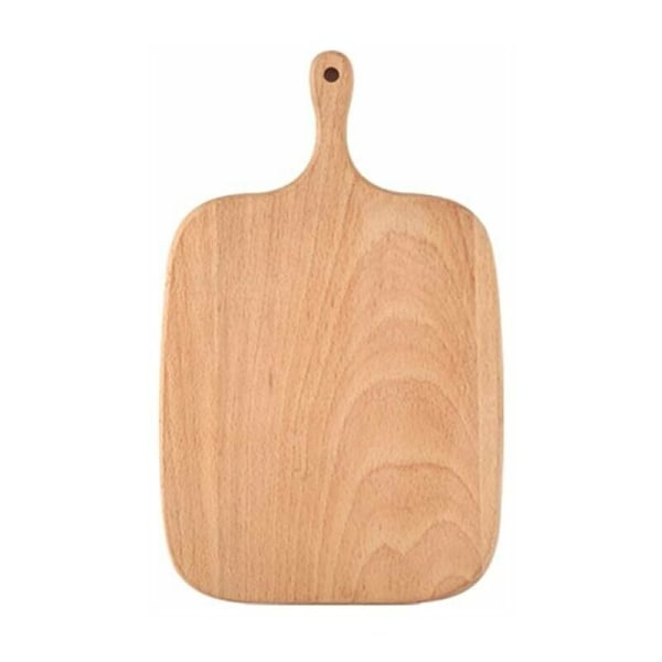 Skärbräda i trä – Skärbräda i trä för kött, ost, bröd, grönsaker och frukt – Slaktarblock, 26,5 x 16 x 1,5 cm