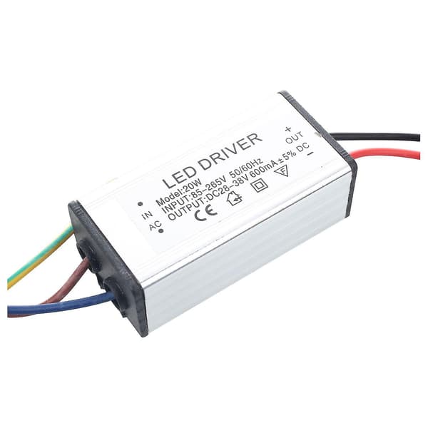 LED-lampa transformator drivrutin strömförsörjning DC 36V 20W vattentät