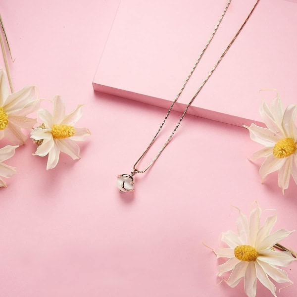 Hjärtformad hänge för kvinnor i silver och roséguld Zirconia halsband "I Love You"