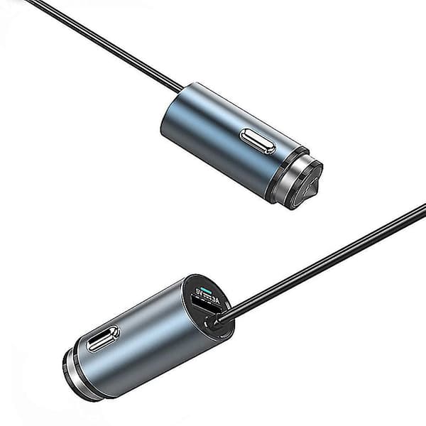 Fm-sändare, bilradioadapterkit stöder 3,5 ljudgränssnittssignalingång med USB-billaddare, kompatibel med Iphone, Android, Vivo, Oppo, etc.