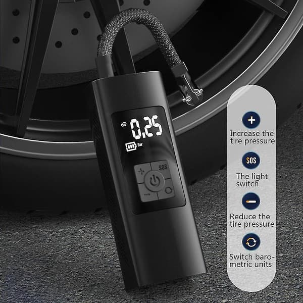 Multifunktionell Luftpump Hushålls Inflator Verktyg 12v6000mah / Luftkompressor
