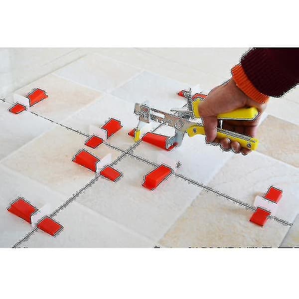 Kakelutjämningssystem Distanser Kakelutjämningssystem Clips - 100 st Storlek 1mm (1mm, Vit)