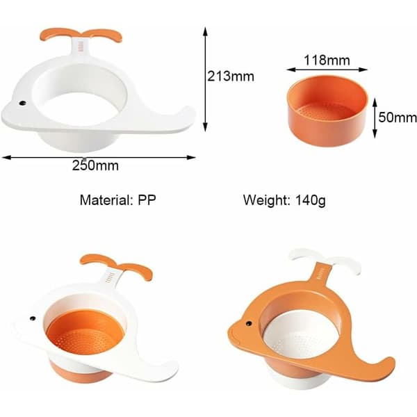 2-pack diskhossil med multifunktionell sil, diskhossil med avloppskorg, diskhossil för att sila matrester