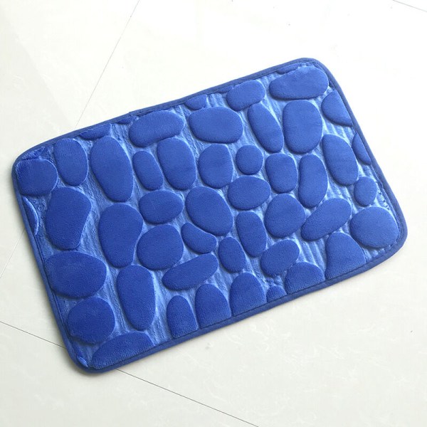 Memory Foam badmattor ?? Halkfria badmattor ?? Snabbtvätt & kemtvätt badmattor (40 x 60 cm) - (blå)