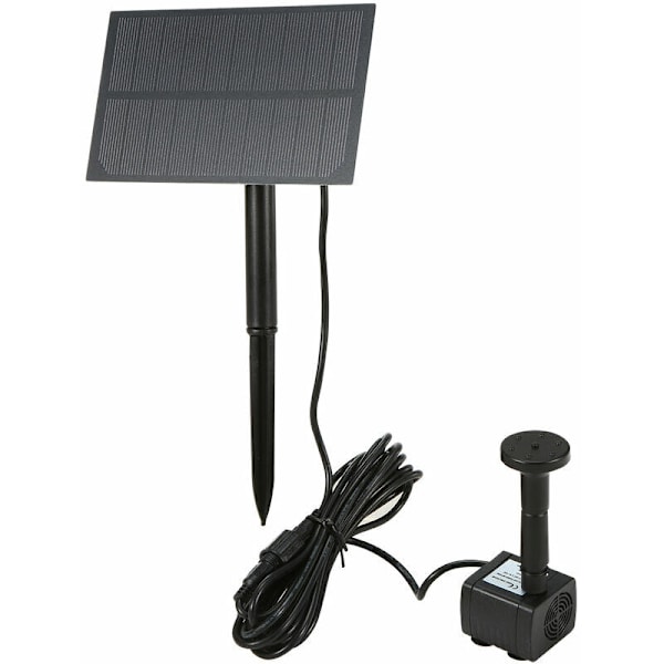 Solardriven fågelbad fontän med panel DIY fågelbad väggmonterad nedsänkbar vattenpump plug-in bergspump för akvarium trädgård pool akvarium
