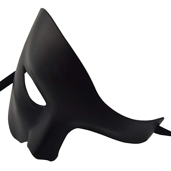 Mäns Mask Masquerade Mask Phantom Of The Opera Halv Ansiktsmask Svart
