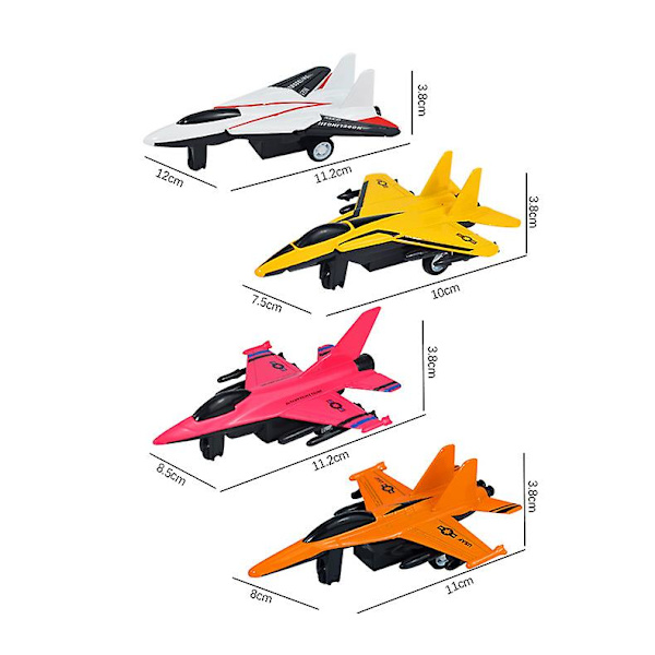 Flygplanleksaker Diecast Flygplan Modeller Set För Pojkar Flickor - Die Cast Pull Back Flygplan Modell Leksaker Gåvor, Perfekt För Samling & Festgåva