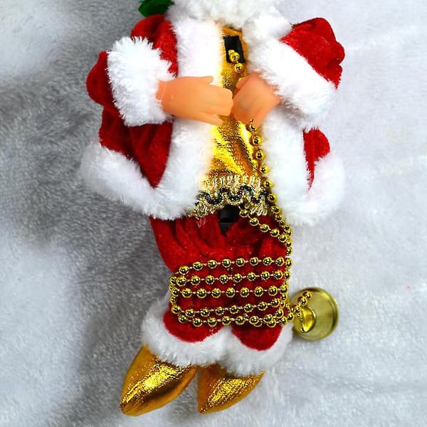 Elektrisk Klättrande Stege Jultomte Figur Ornament Gåvor