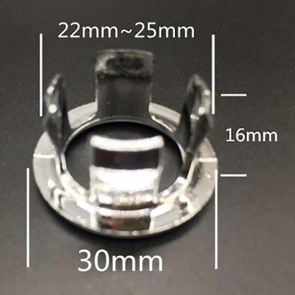 Badrumshandfatts Tvättställ Överflödesring Rund Avloppshål Plugglock Reservdelar 2PCS
