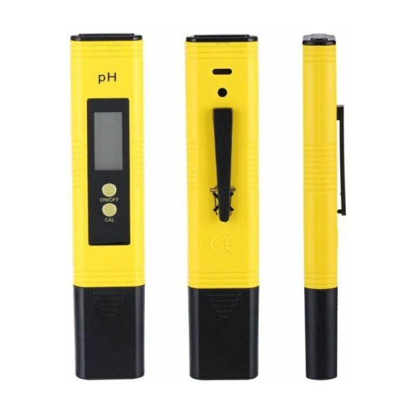 PH-mätare, PH-vattenkvalitetstestare, professionell PH-testare, LCD-PH-testinstrument för simbassäng, akvarium, plantage, dricksvatten