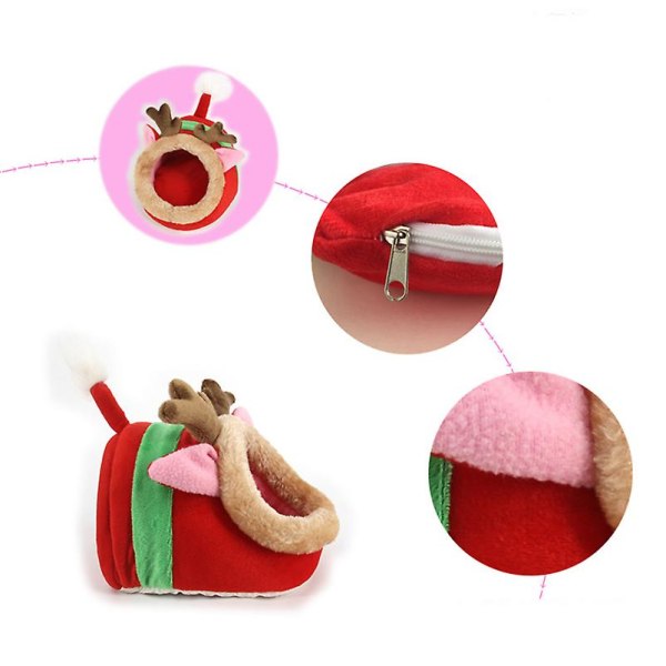 Stretch bomulls minidjurbädd bekväm plysch hamster säng (giraff)