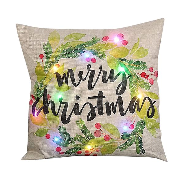 Julbelysning LED Kuddfodral Heminredning Kuddfodral Soffa Blinkande